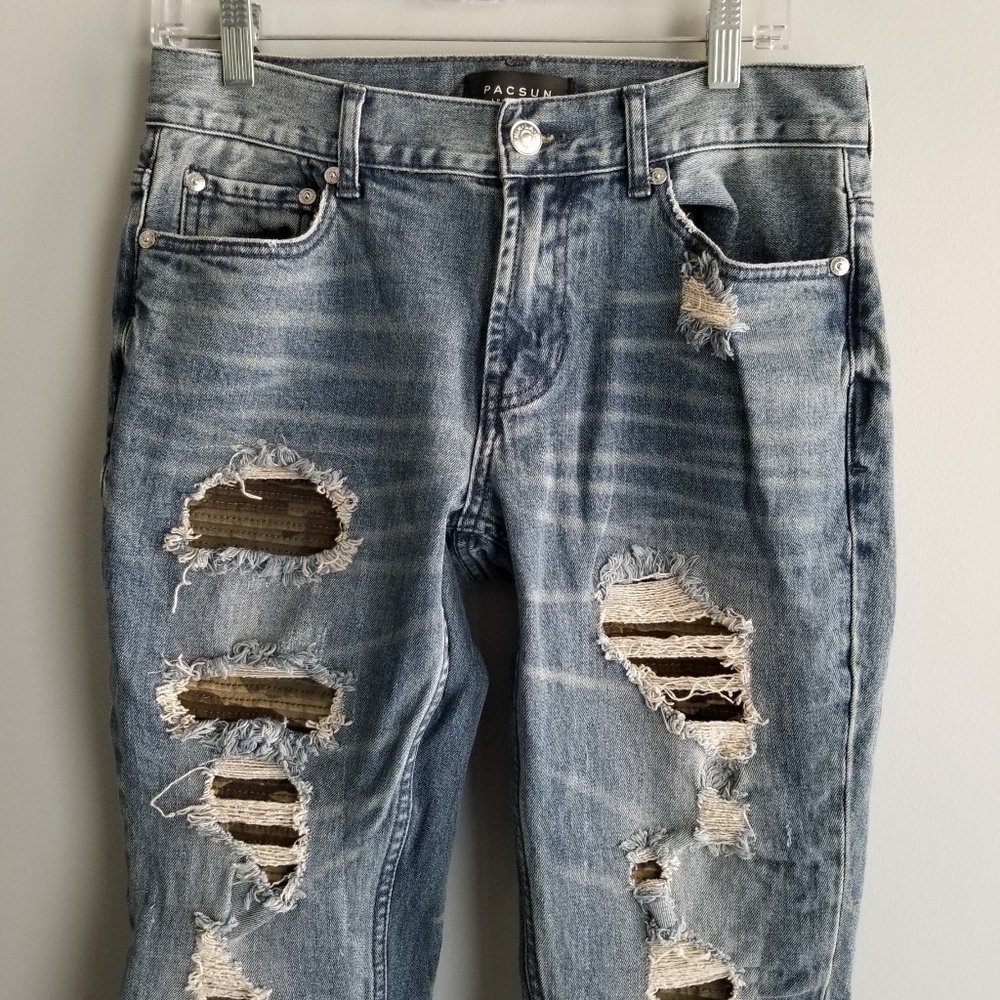 PACSUN Comfort Stretch Skinny Jeans-Men’s 30” - Picture 2 of 6